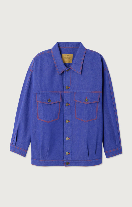 VESTE BOULE ML COL CHEMISE BOUTONNEE