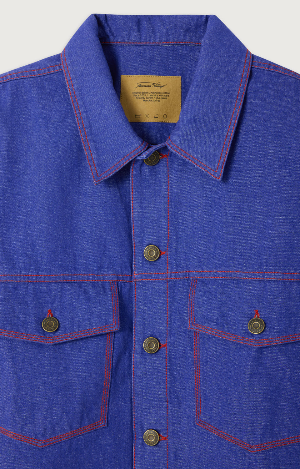 VESTE BOULE ML COL CHEMISE BOUTONNEE