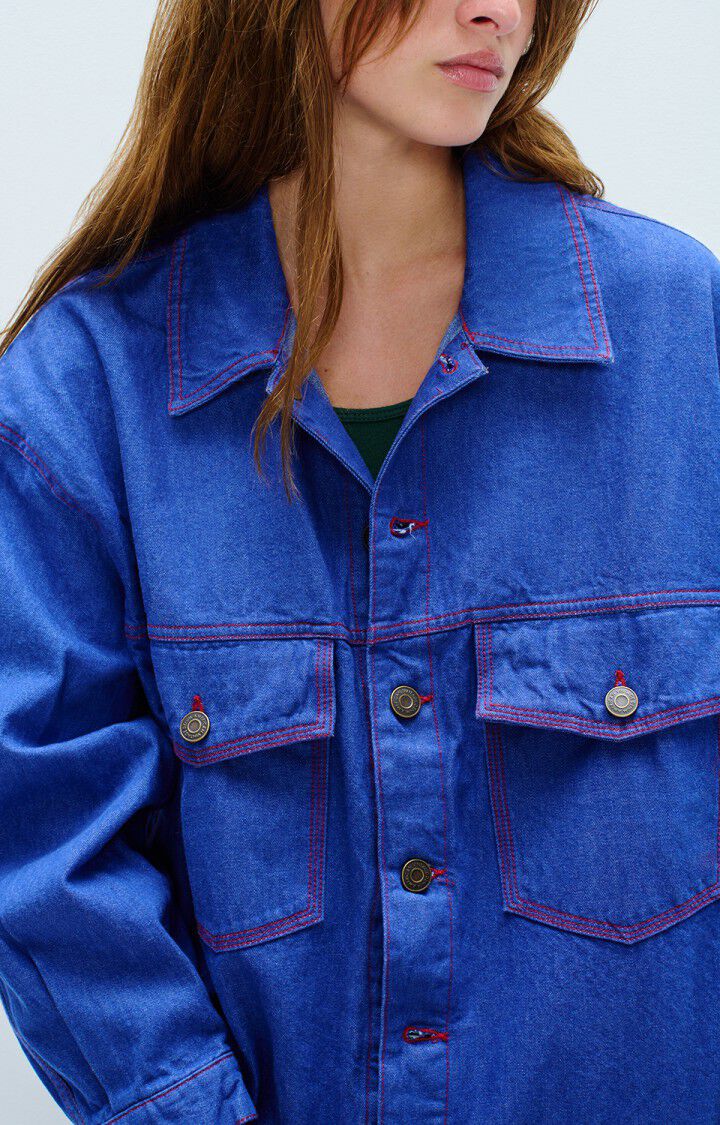 VESTE BOULE ML COL CHEMISE BOUTONNEE