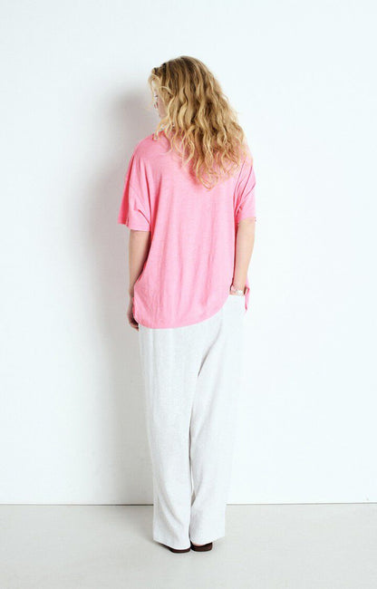 T-SHIRT MI-LONG AMPLE MC COL ROND