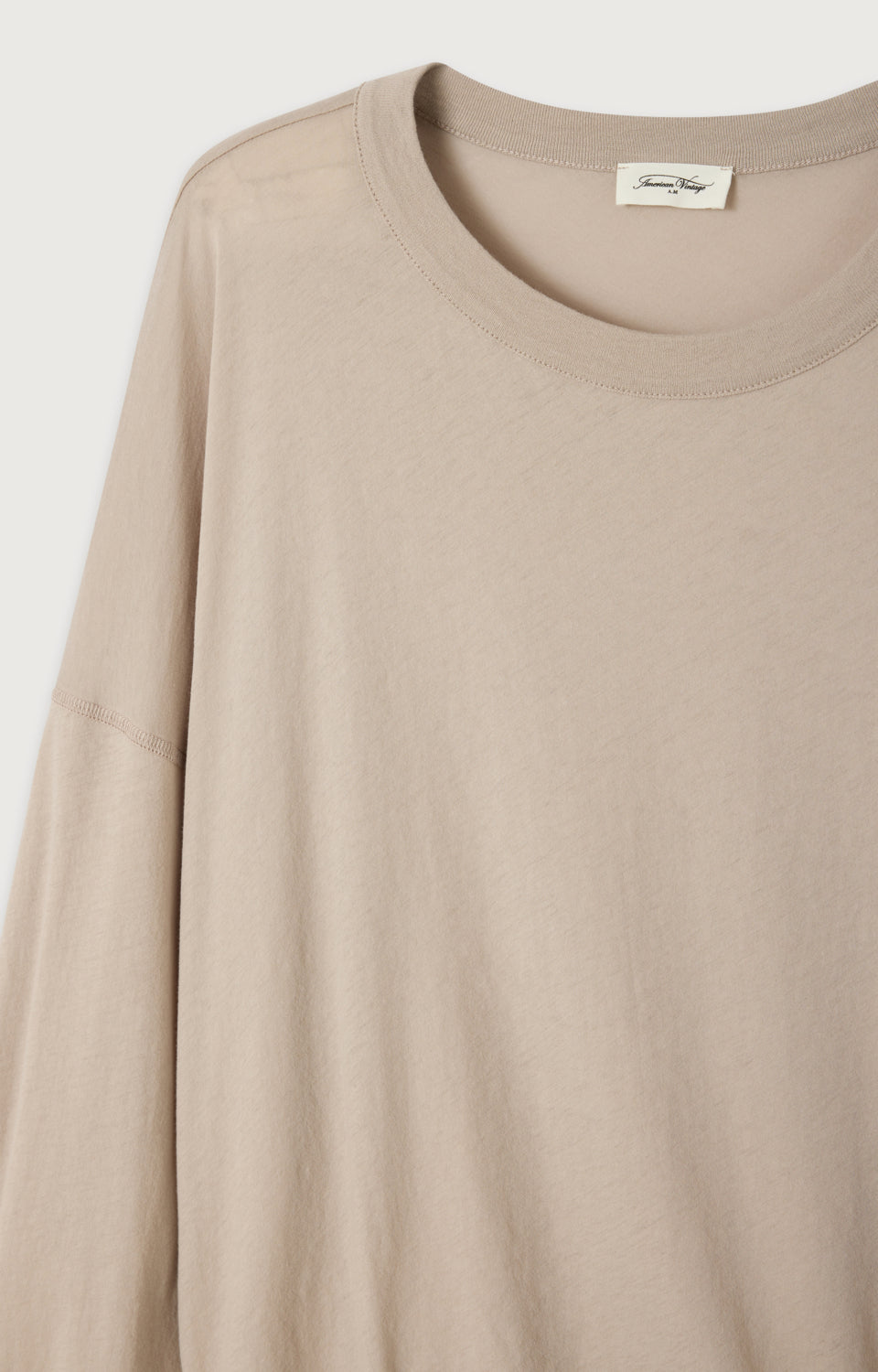 T-SHIRT AMPLE ML COL ROND