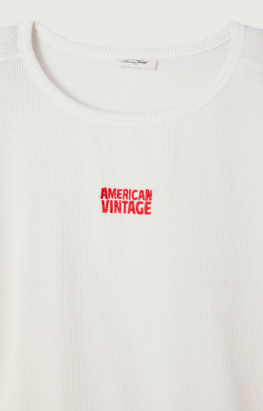T-SHIRT MI LONG AMPLE MANCHES 7/8 COL ROND