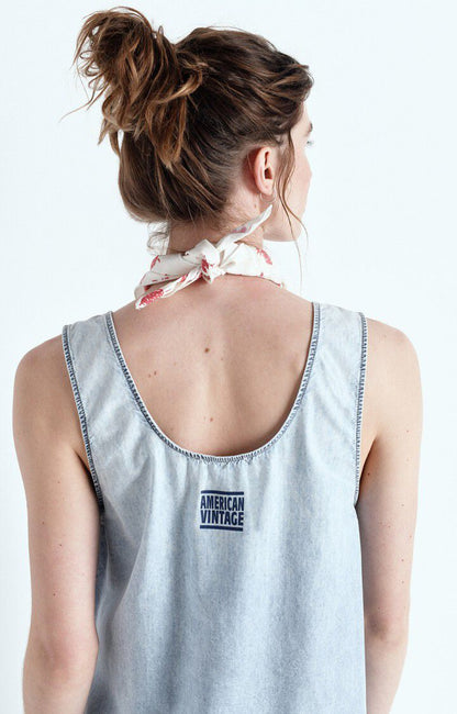ROBE COURTE AMPLE BRETELLES COL U