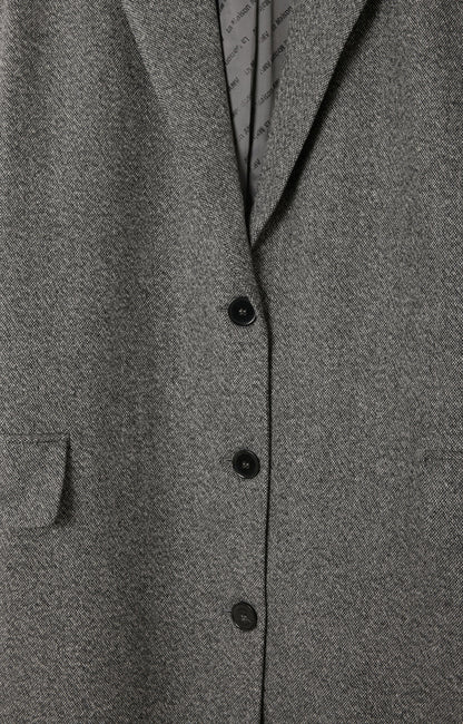 MANTEAU LONG AMPLE ML COL BLAZER BOUTONNE