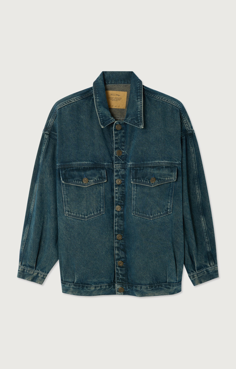 VESTE BOULE ML COL CHEMISE BOUTONNEE