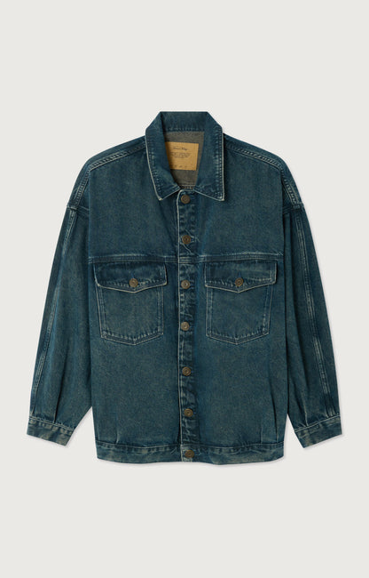 VESTE BOULE ML COL CHEMISE BOUTONNEE