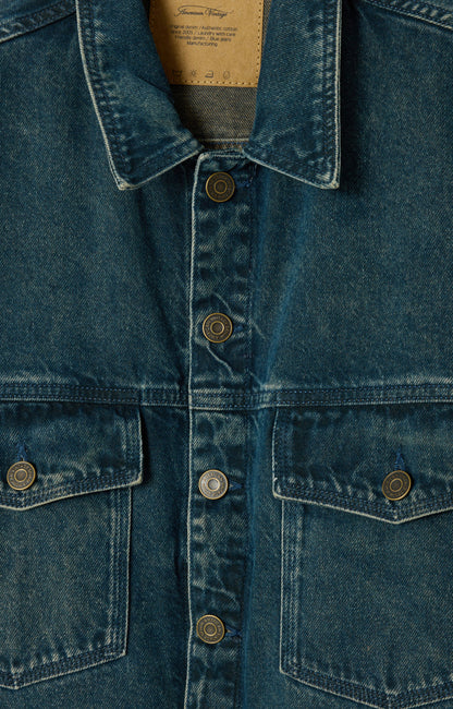 VESTE BOULE ML COL CHEMISE BOUTONNEE