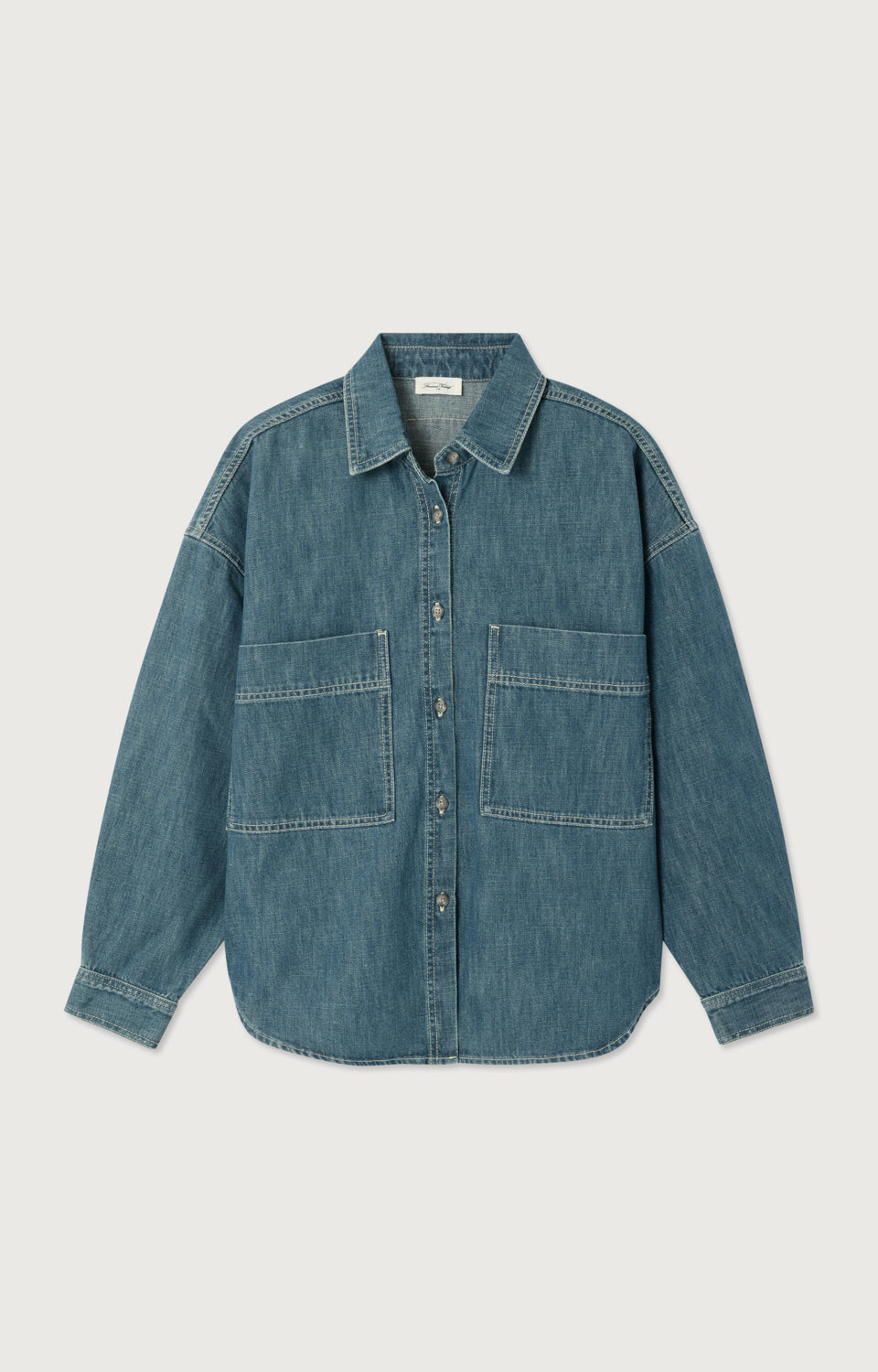 CHEMISE AMPLE ML COL BOUTONNE