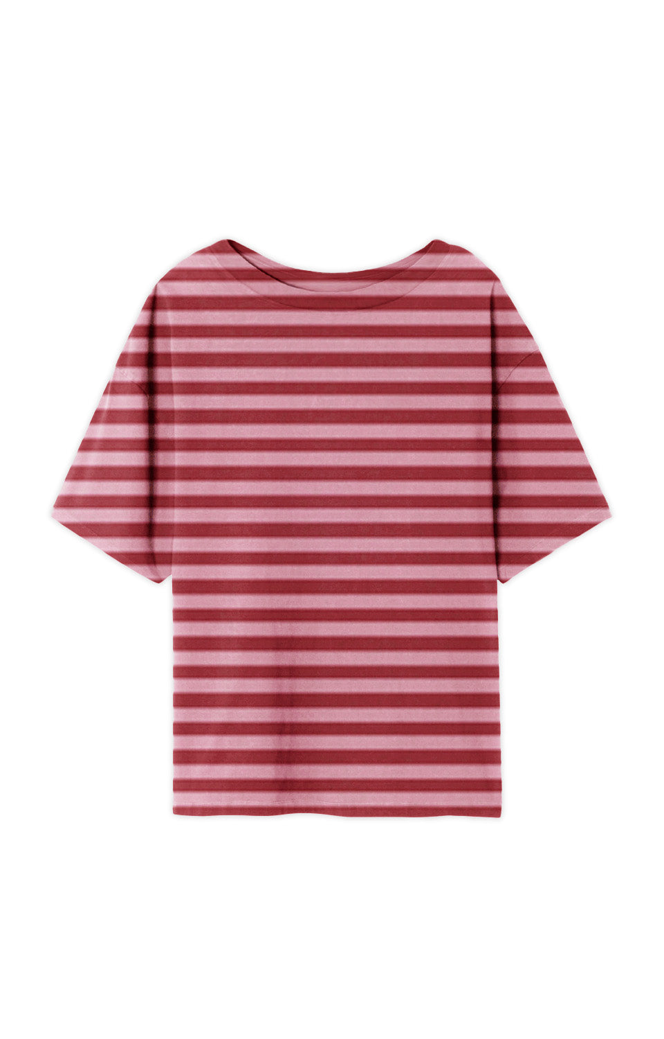 T-SHIRT MI LONG AMPLE MC COL BATEAU
