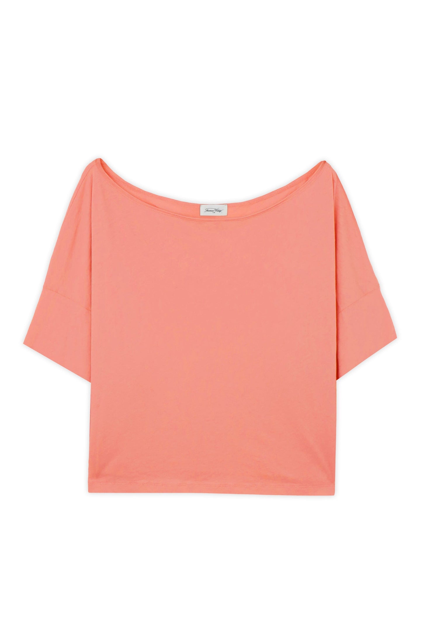 T-SHIRT AMPLE MC COL BATEAU