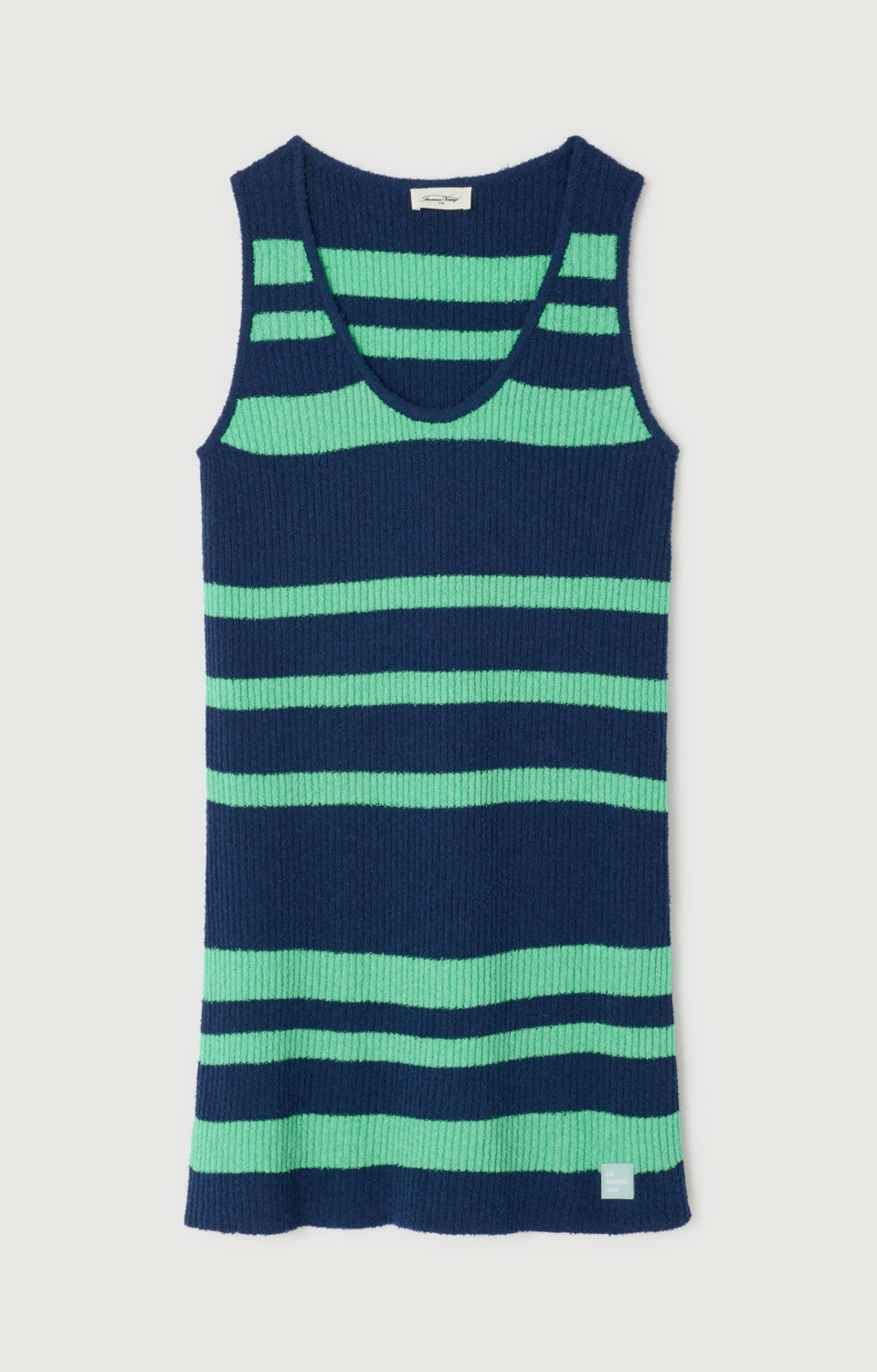ROBE COURTE DROITE SM COL U RAYEE