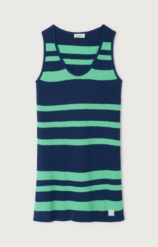 ROBE COURTE DROITE SM COL U RAYEE