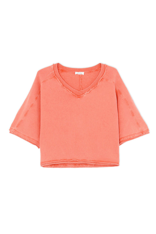 T-SHIRT COURT AMPLE MC COL V