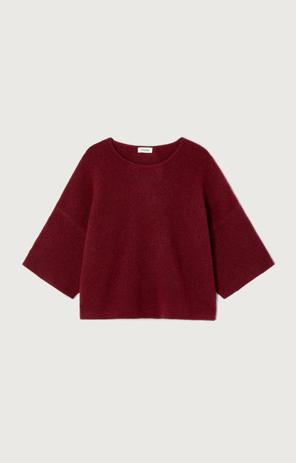 PULL AMPLE MANCHES 3/4 COL ROND