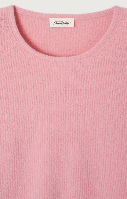 PULL AMPLE MANCHES 3/4 COL ROND