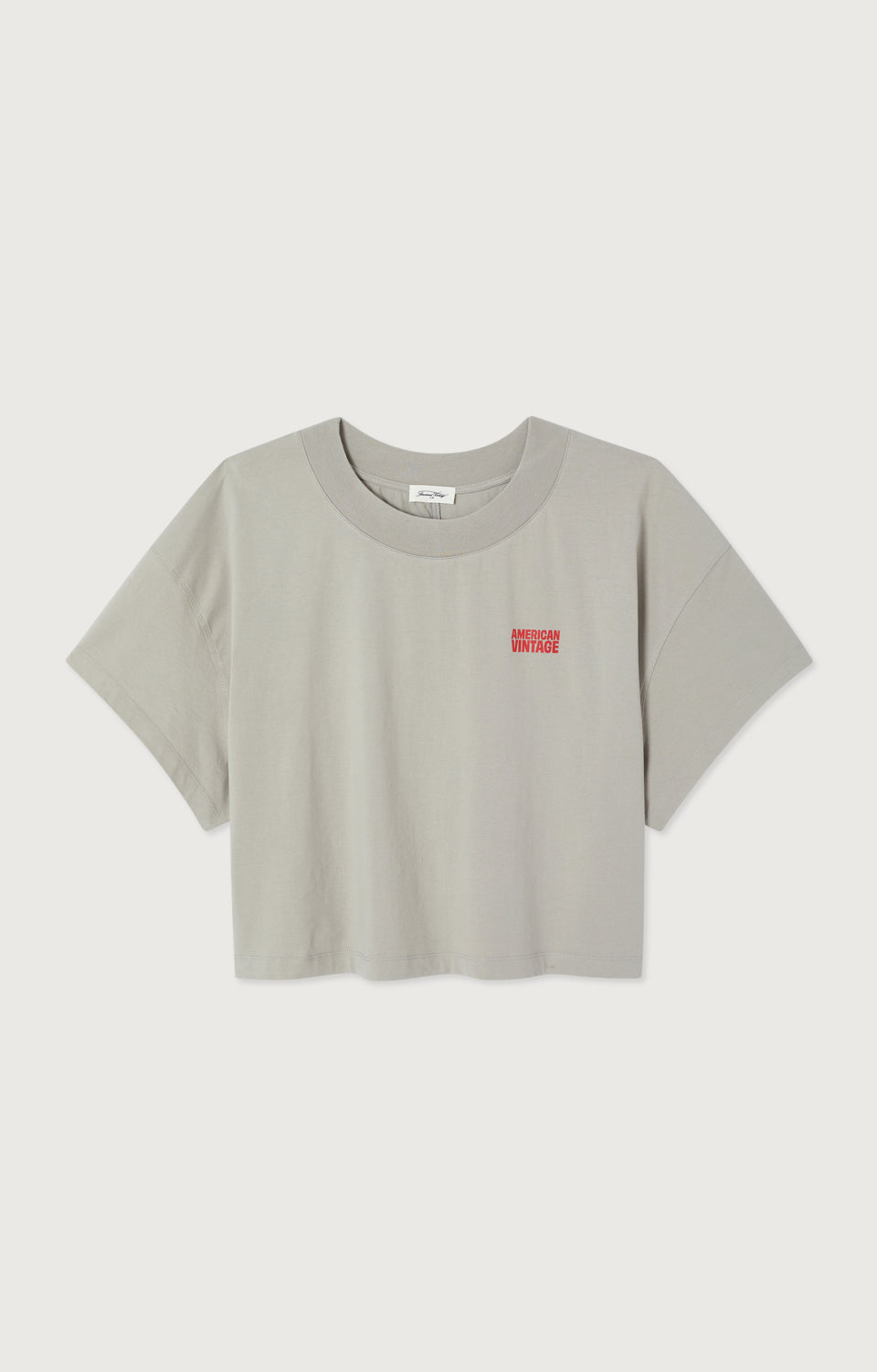 T-SHIRT AMPLE MC COL BATEAU