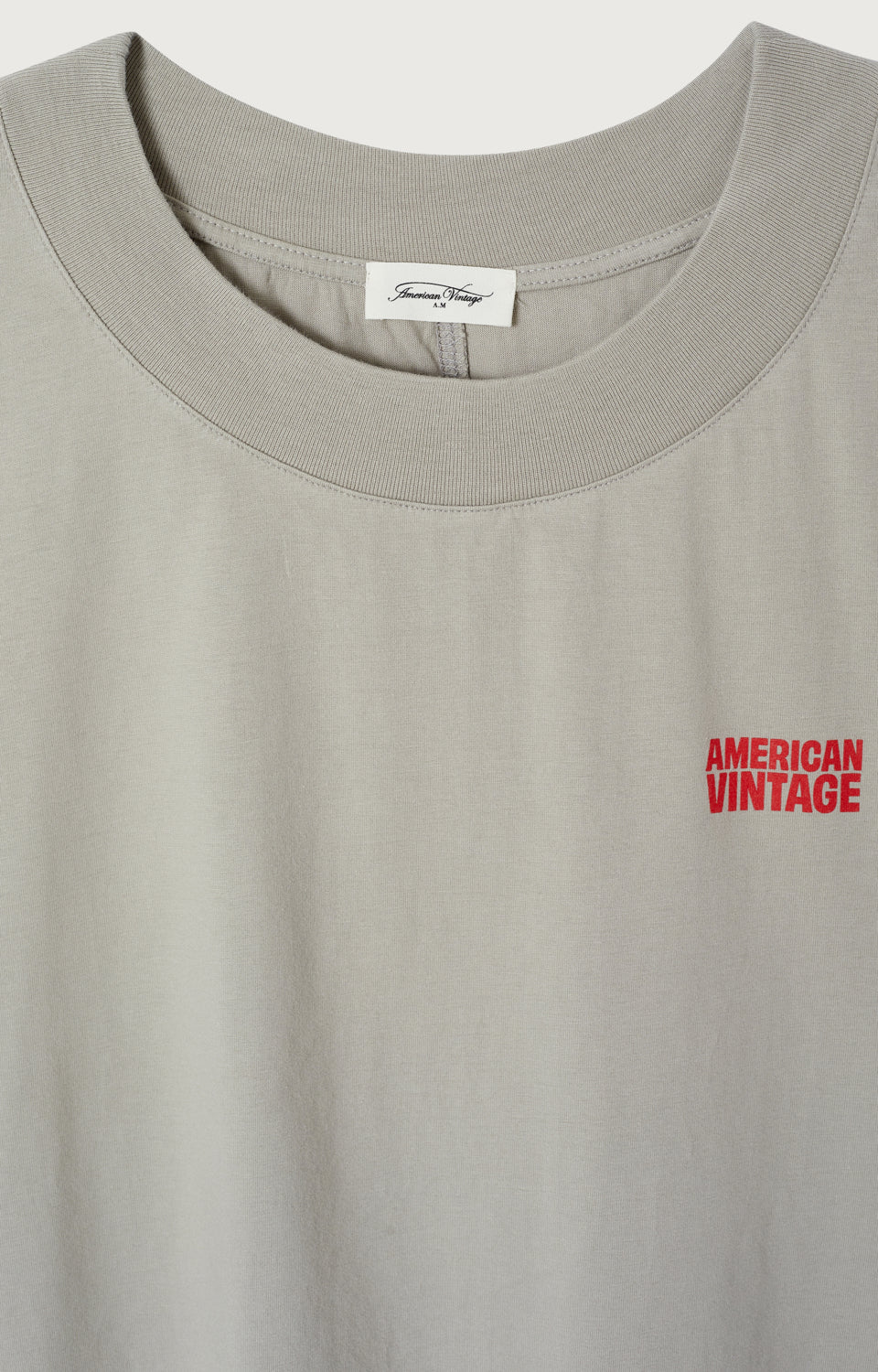 T-SHIRT AMPLE MC COL BATEAU