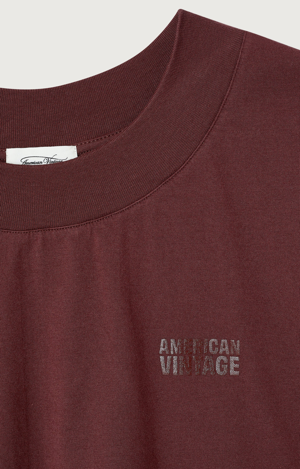 T-SHIRT AMPLE MC COL BATEAU