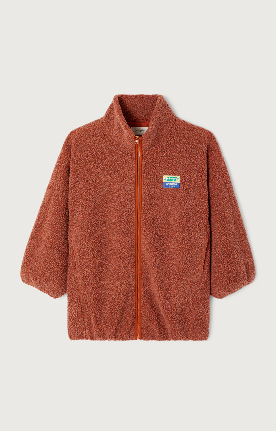 MANTEAU MI-LONG AMPLE ML COL MONTANT ZIPPE