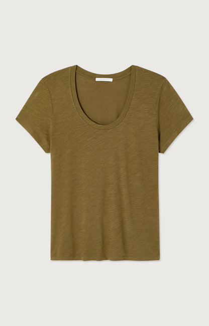 T-SHIRT DROIT MC COL U
