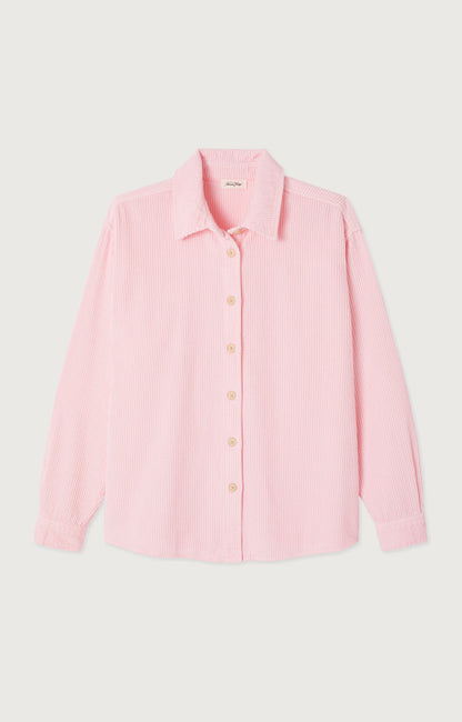 CHEMISE LONGUE AMPLE ML COL BOUTONNE