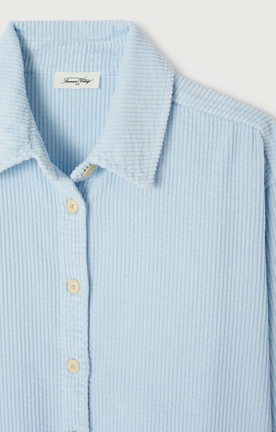 CHEMISE LONGUE AMPLE ML COL BOUTONNE