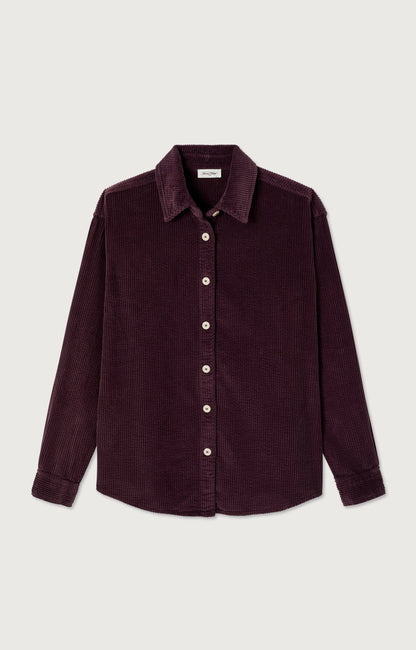 CHEMISE LONGUE AMPLE ML COL BOUTONNE