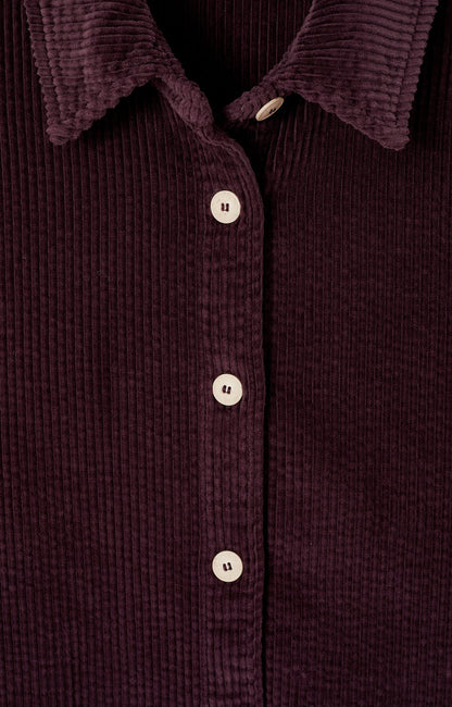 CHEMISE LONGUE AMPLE ML COL BOUTONNE
