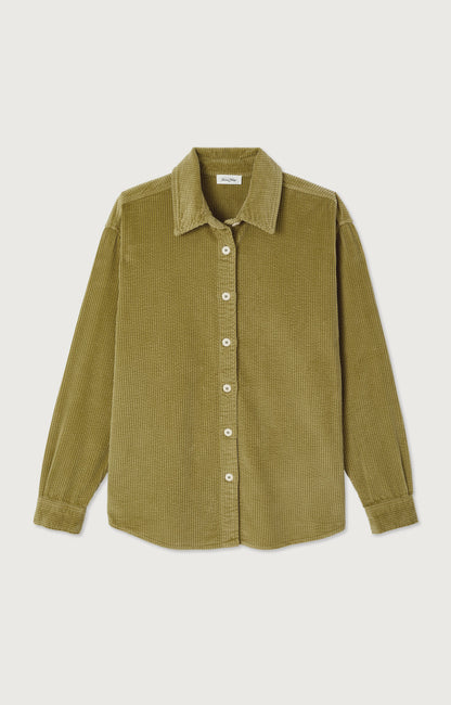 CHEMISE LONGUE AMPLE ML COL BOUTONNE