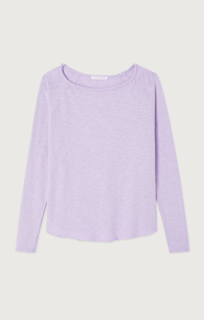 T-SHIRT DROIT ML COL BATEAU