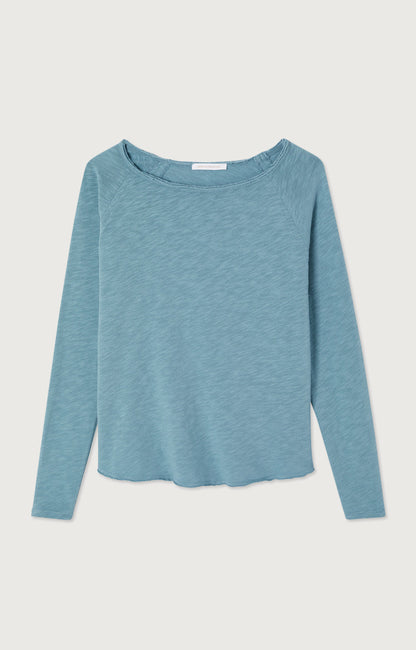 T-SHIRT DROIT ML COL BATEAU