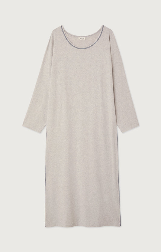 ROBE LONGUE ML COL BATEAU