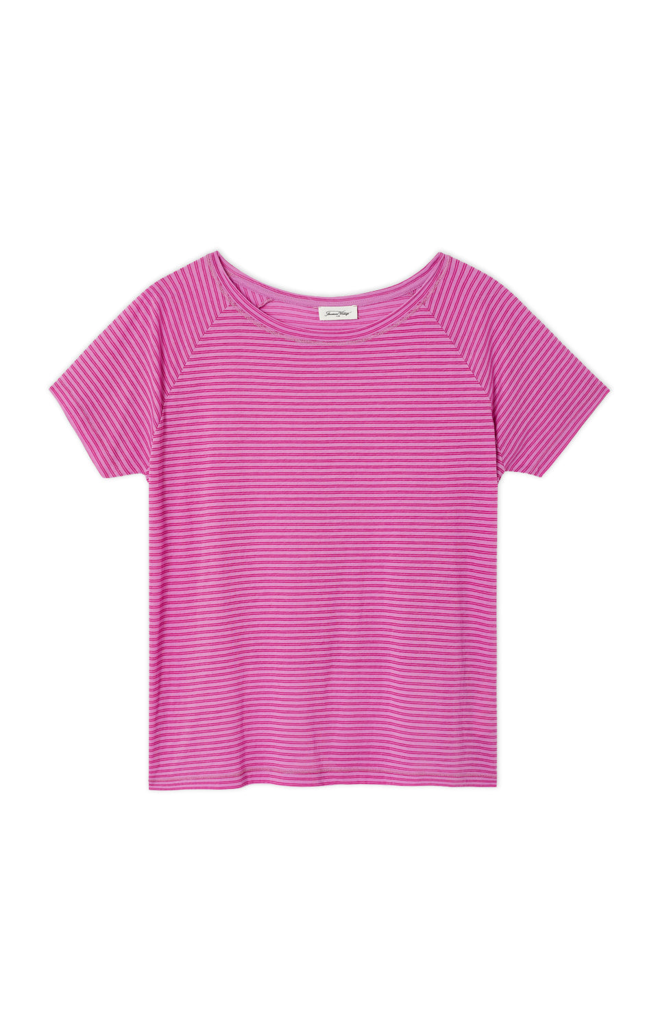 T-SHIRT DROIT MC COL BATEAU