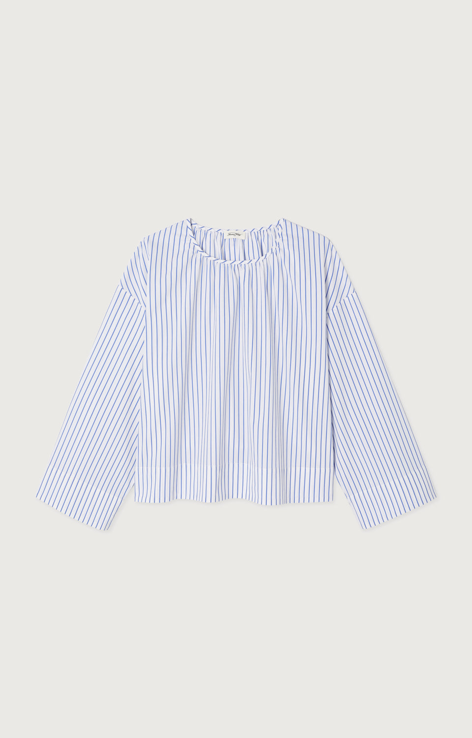 TOP MI-LONG AMPLE ML COL ROND RAYE