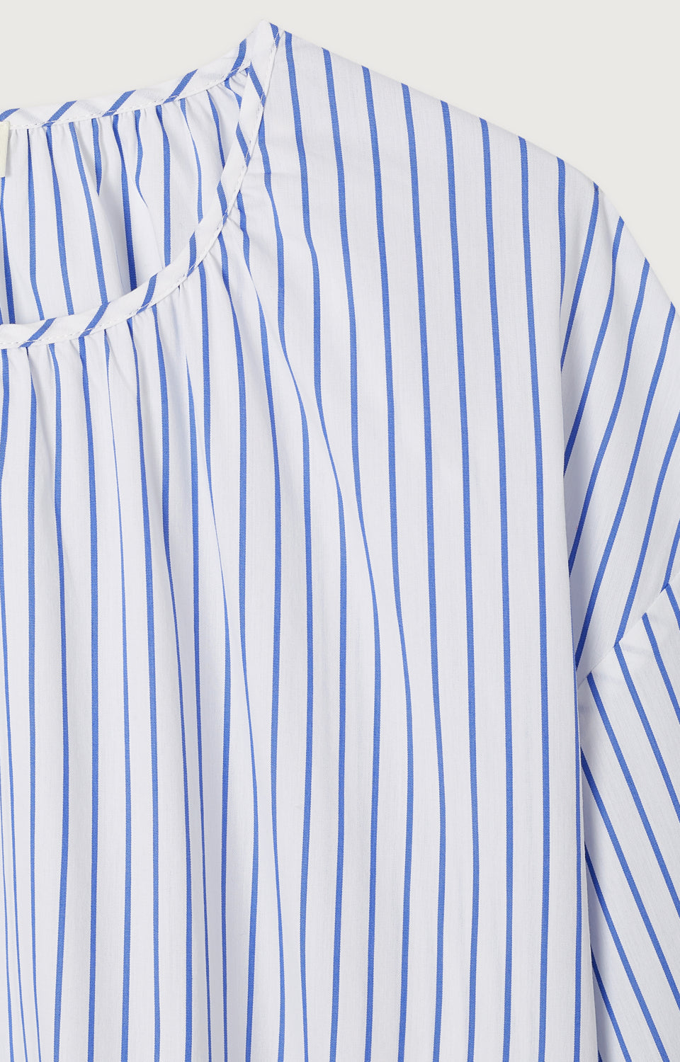 TOP MI-LONG AMPLE ML COL ROND RAYE