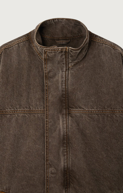 MANTEAU MI-LONG DROIT ML COL MONTANT ZIPPE