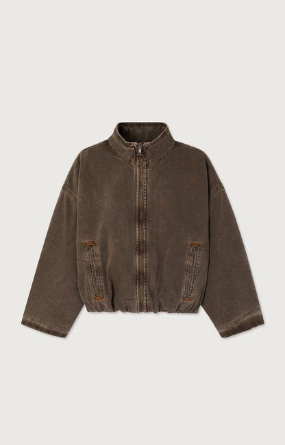 BOMBERS COURT BOULE ML COL CHEMISE ZIPPE