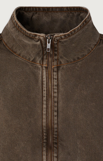 BOMBERS COURT BOULE ML COL CHEMISE ZIPPE
