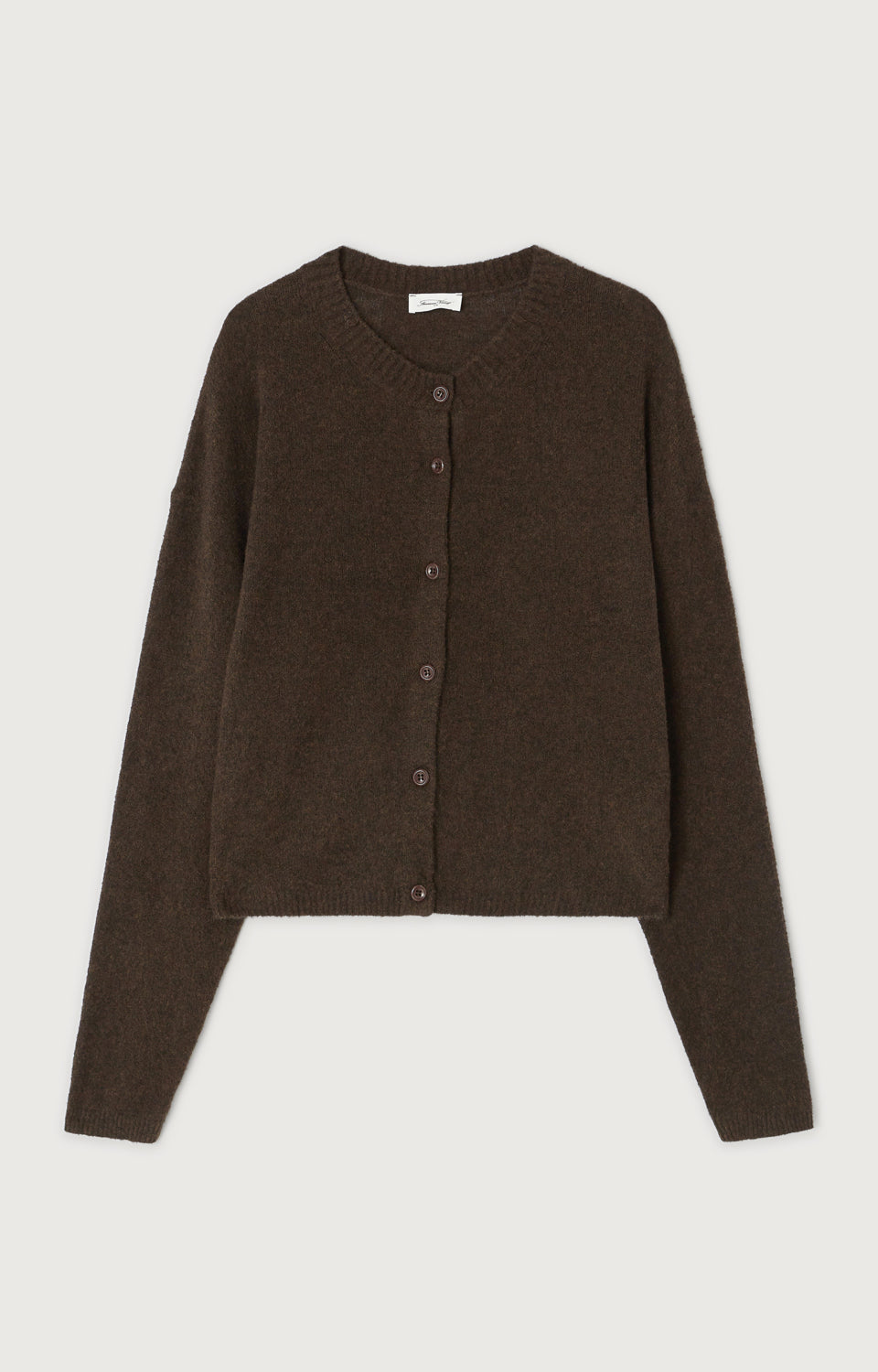 GILET ML COL ROND BOUTONNE