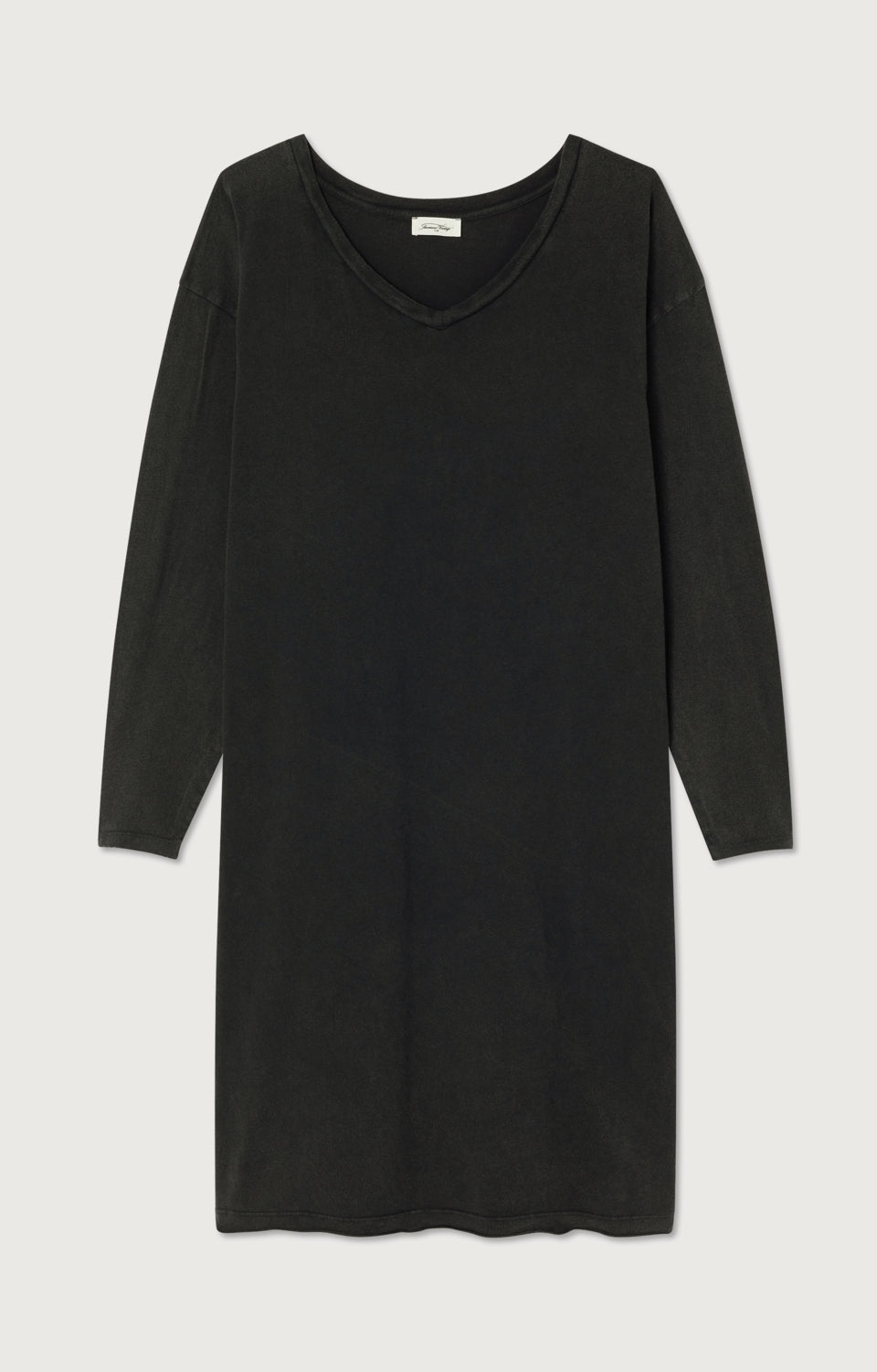 ROBE LONGUE DROITE ML COL V