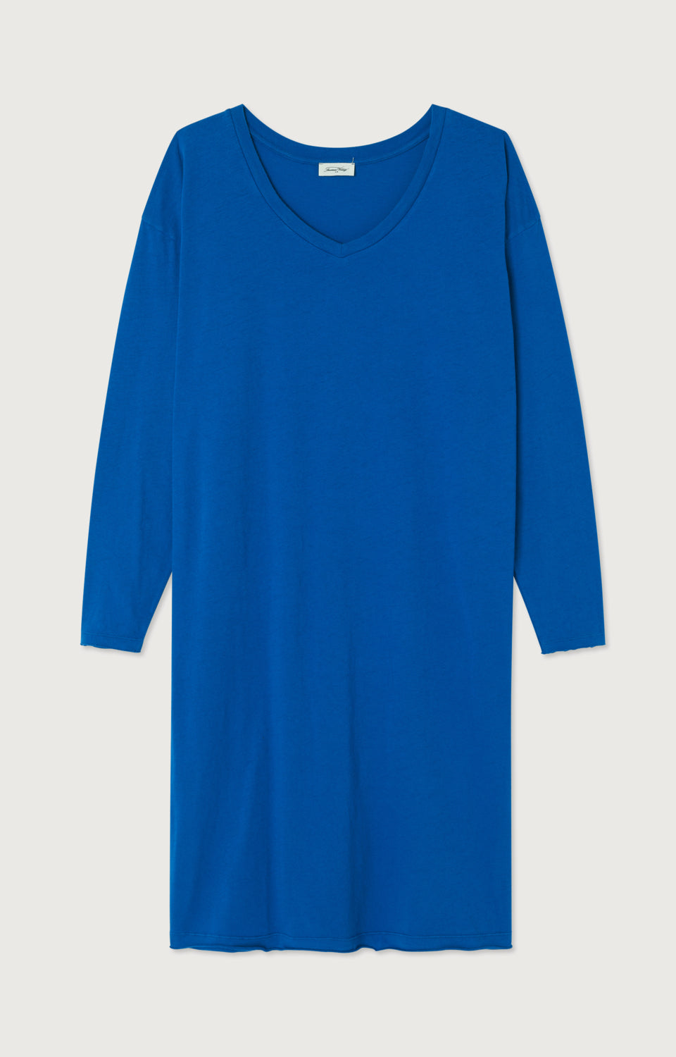 ROBE LONGUE DROITE ML COL V