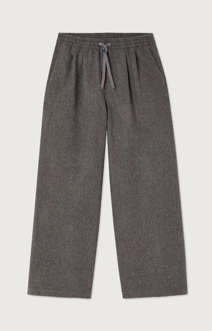 PANTALON LARGE RAYE