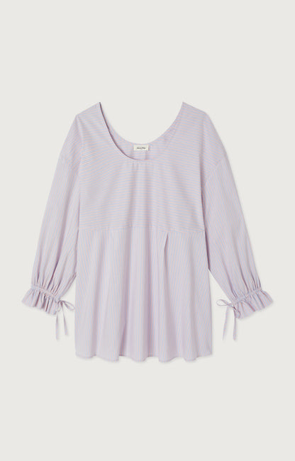ROBE COURTE AMPLE ML COL ROND