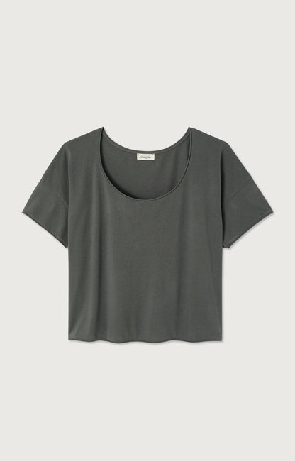 T-SHIRT DROIT MC COL BATEAU