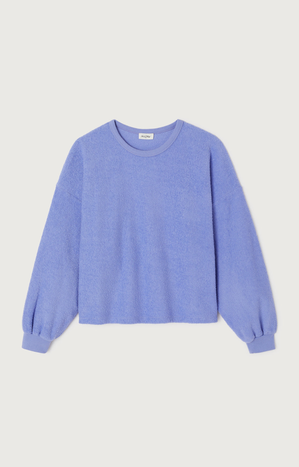 SWEAT DROIT ML COL ROND