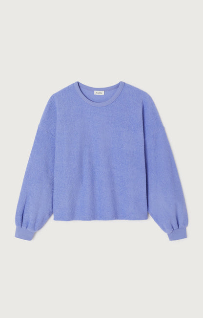 SWEAT DROIT ML COL ROND