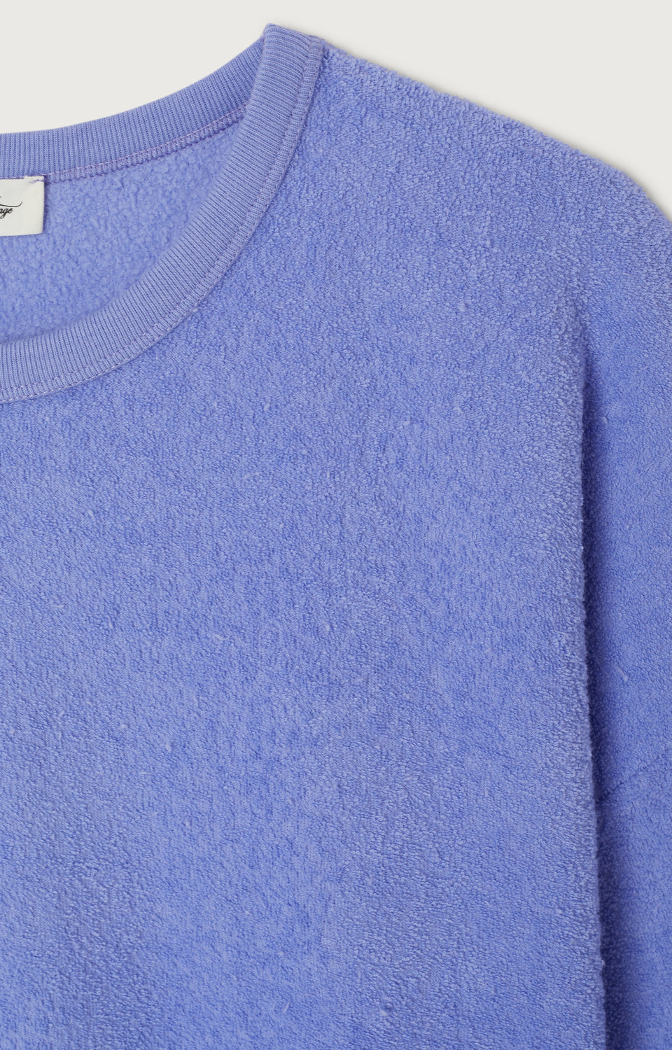 SWEAT DROIT ML COL ROND