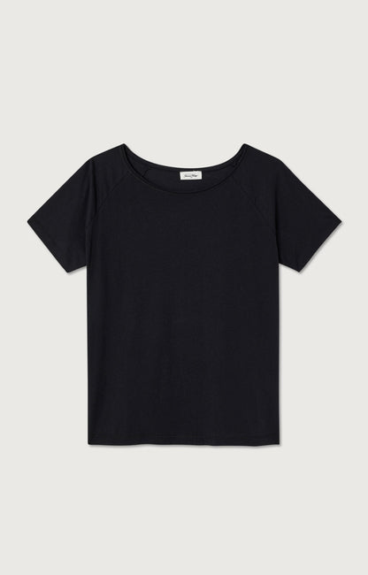 T-SHIRT DROIT MC COL BATEAU