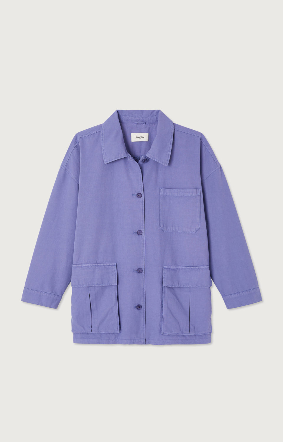 VESTE MI-LONGUE AMPLE ML DROITE BOUTONNEE