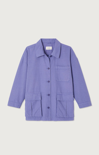 VESTE MI-LONGUE AMPLE ML DROITE BOUTONNEE